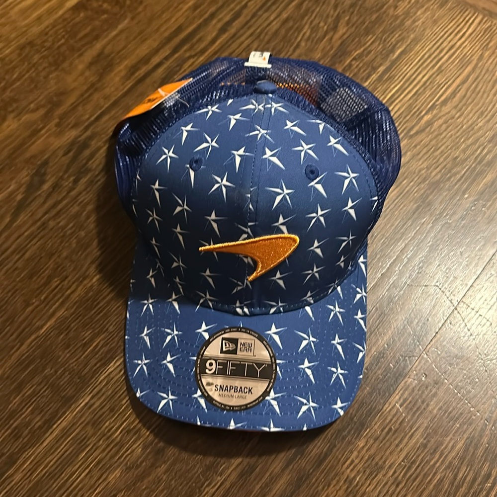 McLaren Racing F1 New Era Special Edition 9Fifty Unisex Austin GP Blue Hat NEW